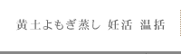 黄土よもぎ蒸し　妊活　温括　浜松市 bi*briller（ビブリエ）
